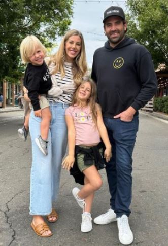 Ashley Slack and Jason Wahler with their daughter Delilah and son Wyatt